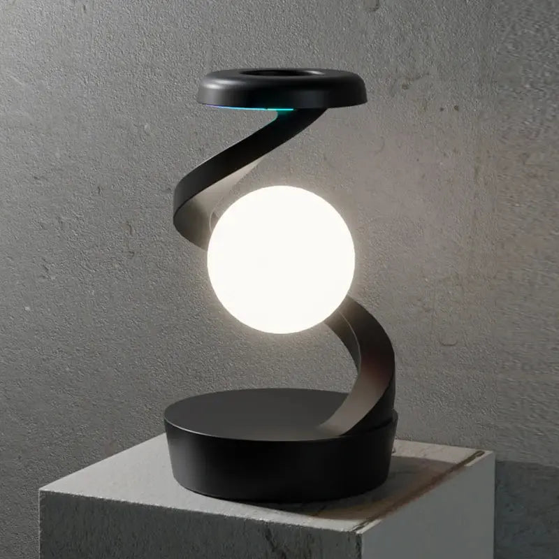 Veilleuse LED rotative à 360° avec chargeur sans fil